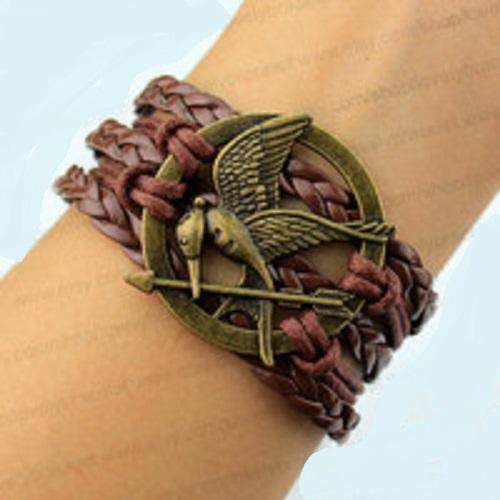 Infinity Brown Harry Potter Hunger Games Charm Bracelet