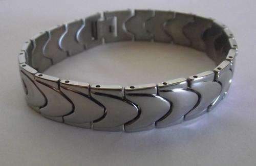 Men's 12mm Stainless Steel Link  Bracelet Free Gift Box