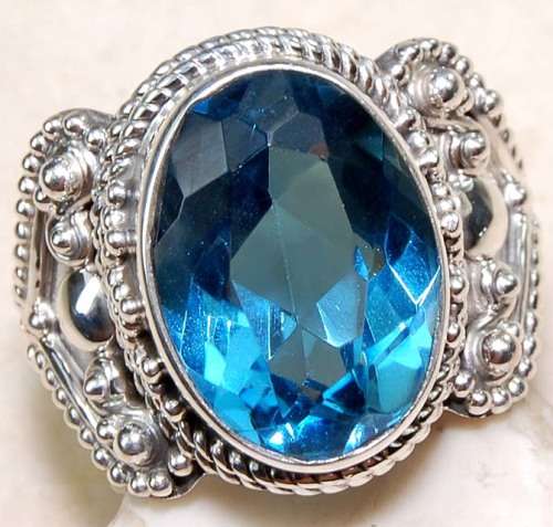 5CT Tanzanite 925 Solid Genuine Sterling Silver Ring Sz 7