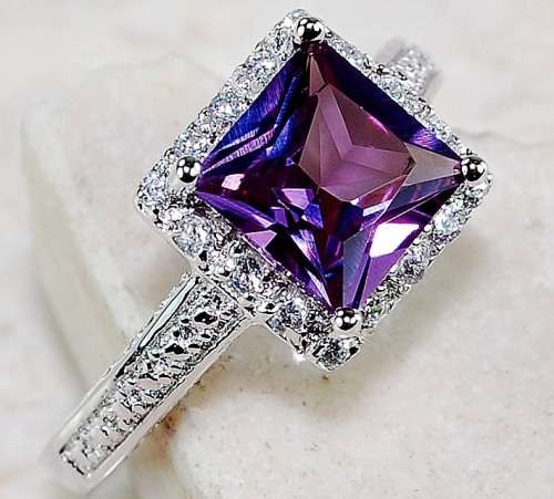 Color Changing Alexandrit & Topaz 925 Sterling Silver Ring Jewelry Sz 8