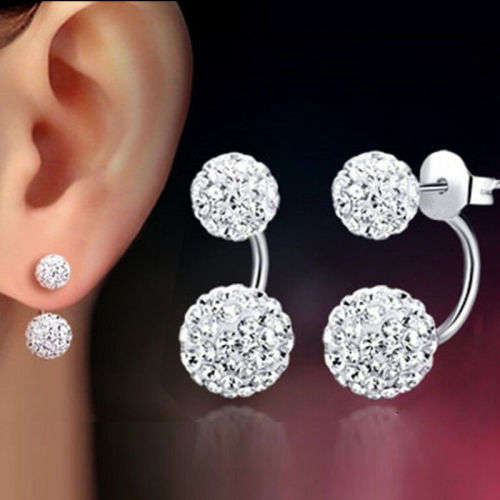 Elegant Women Crystal Rhinestone Ear Stud Fashion Earrings