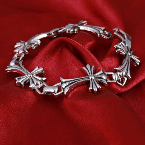 316L Titanium Stainless Steel Cross Bracelet