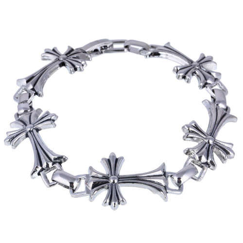 316L Titanium Stainless Steel Cross Bracelet