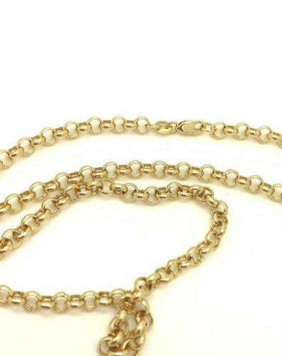 5mm  Gold Filled  Stainless Steel Rolo Chain Necklace 50cm