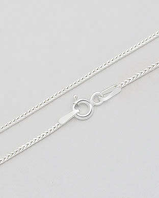 Made In Italy, Solid 925 Sterling Silver Chain 55cm