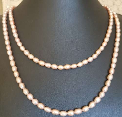 2 String Genuine Freshwater Cultured Pearl Necklace