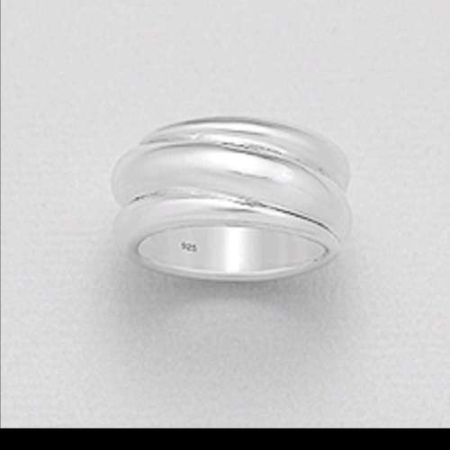 Solid 925 Sterling Silver Electroforming Ring Size 8