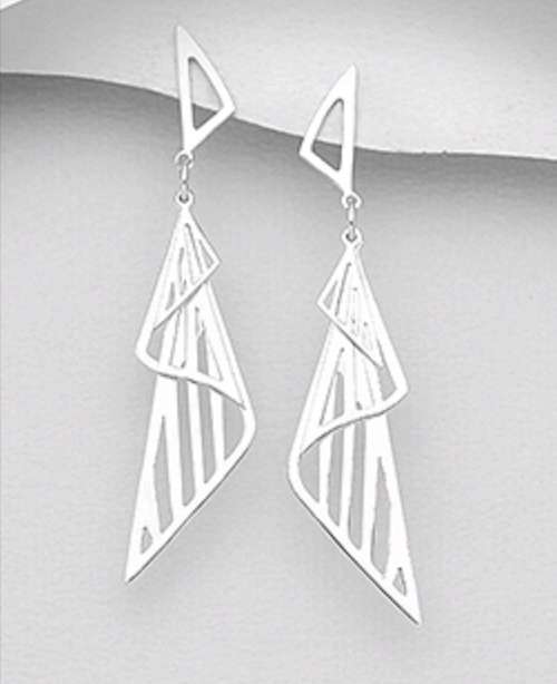 925 Sterling Silver Push-Back Earrings