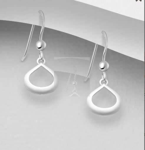 SOLID 925 Sterling Silver Drop Hook Earrings