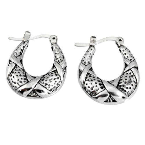 3.50gms Tire Solid 925 Sterling Silver Earrings
