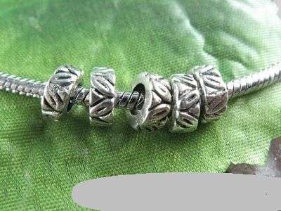 5 TIBET SILVER SPACER BEADS FIT PANDORA
