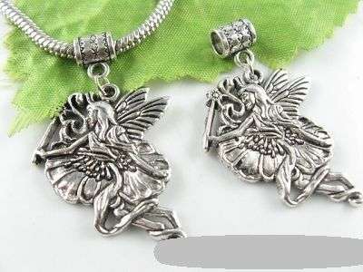 TIBET SILVER FREE MOVE BIG FAIRY CHARMS FIT PANDORA