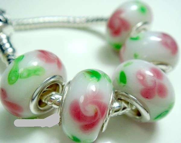 5PCS 925 SILVER MURAN GLASS BEADS FITS PANDO CHARM BRACELET