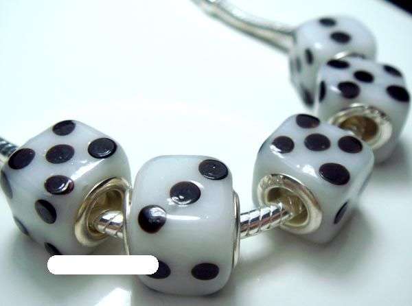 5PCS 925 SILVER MURAN GLASS BEADS FITS PAMDORA CHARM BRACELET