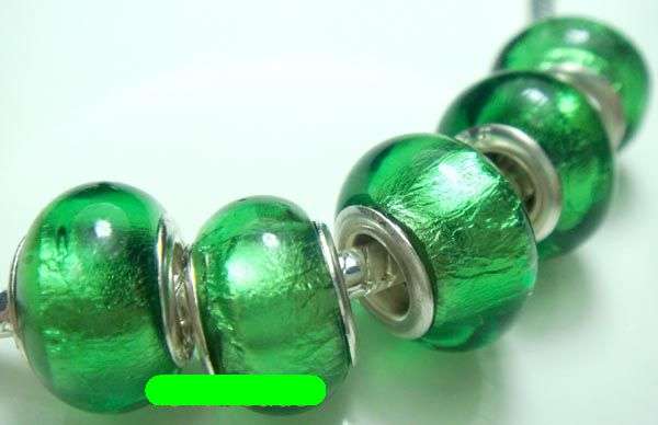 5PCS 925 SILVER MURAN GLASS BEADS FITS PANDO CHARM BRACELET