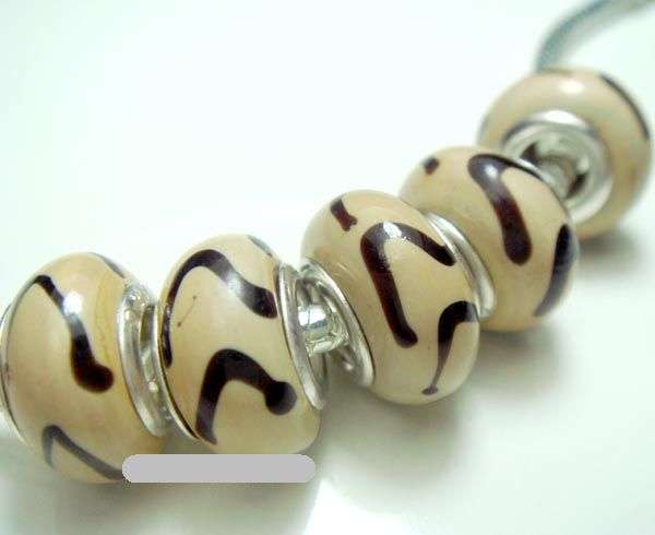 5PCS 925 SILVER MURAN GLASS BEADS FITS PAMDORA CHARM BRACELET