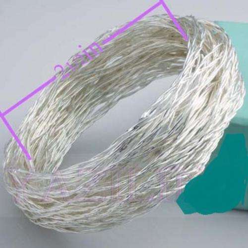 Astonishing 925 Sterling Silver  Wire Bracelet