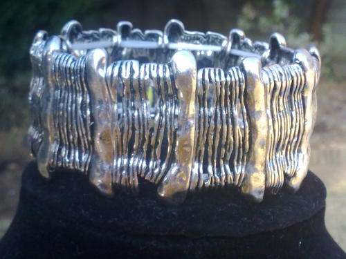 GORGEOUS TIBETAN SILVER STRETCH  BRACELET