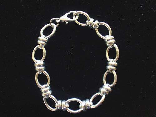 Lovely Unisex Tibetan  Silver Links & Rings Bracelet