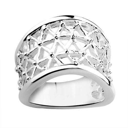 BEAUTIFUL 925 STERLING SILVER EXELLENT QUALITY COATED RING  # 8