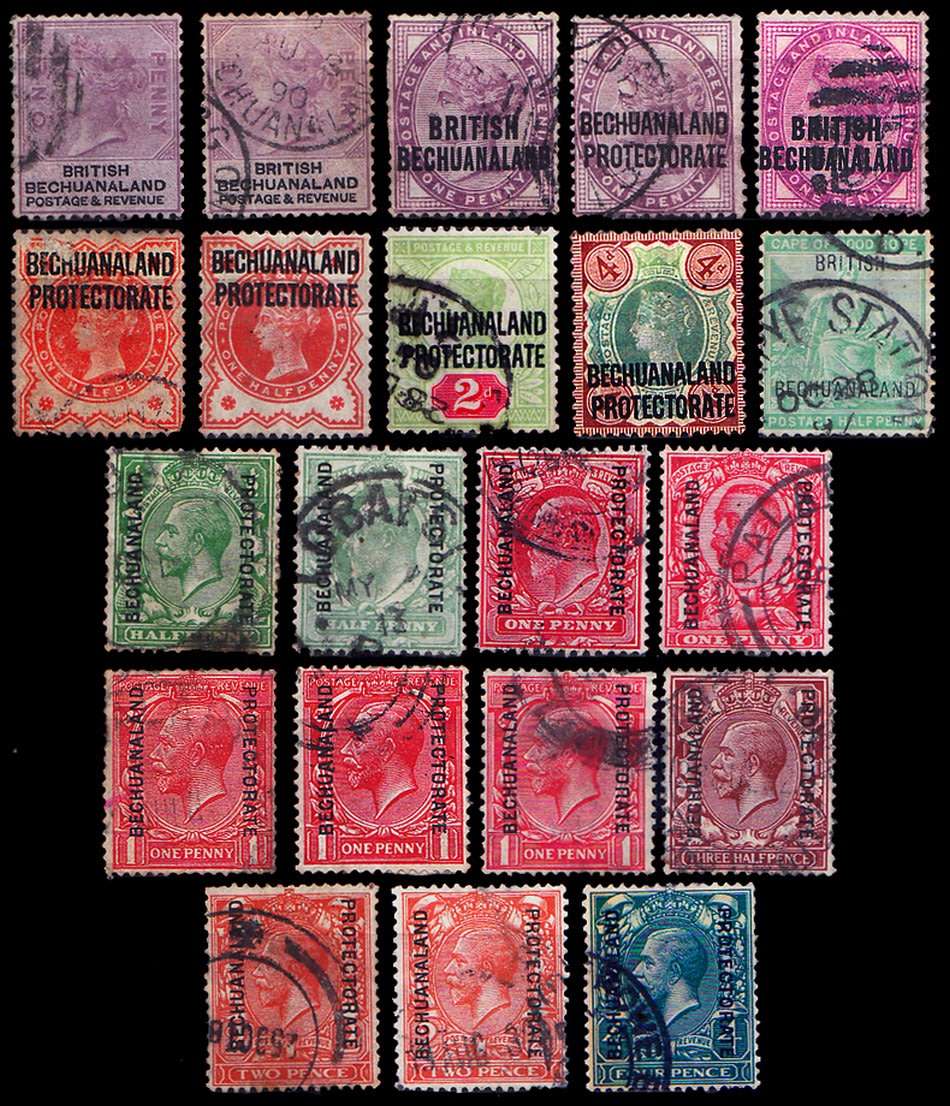 BECHUANALAND Overprints Selection