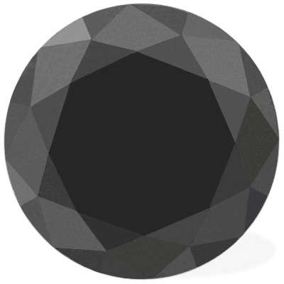 **GRADED AND APPRAISED** FROM SAN DIEGO** ORIGIN AFRICA-5.50 CARAT JET BLACK DIAMOND COLOUR ENHANCED