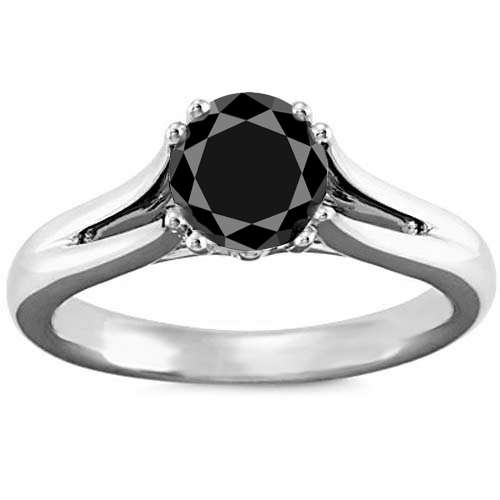 **APPRAISED $1530 - R12 330** LAST OF 2 ///// - -  2.61ct NATURAL COLOUR ENHANCED BLACK DIAMOND RING