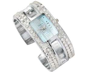 WOW, stunning GUESS inspired ladies bangle watch embedded with 94 swarvoski crystals