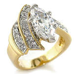 **R1500** VALUE STUNNING 1.2CT 14KT GOLD OVERLAY ENGAGEMENT RING SIZE 8 NO RESERVE AUCTION!!