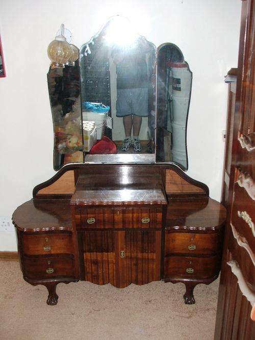 Solid Imbuia Ball and Claw Complete Bedroom set **50 years old** Great Condition Amazing Deal !!!!!
