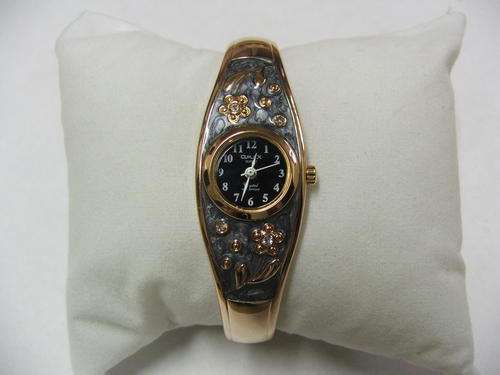 Dubai Designed OMAX Rose Gold Bangle Watch