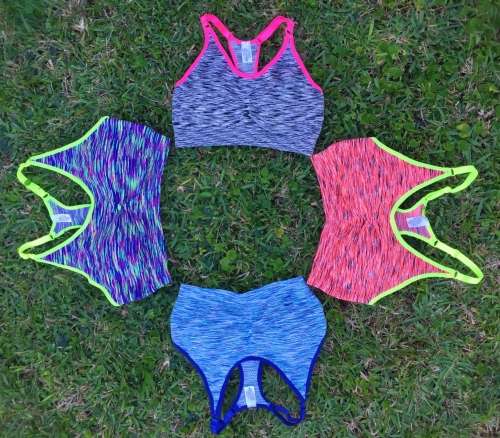 Vicky X-back Padded Sports Gym Active Bra S-XXXL