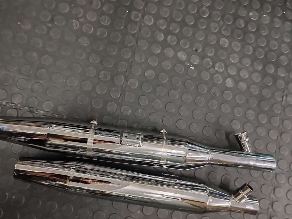 Harley Davidson Exhaust Pipe Shotgun Style Slash Out Pipes for FXST