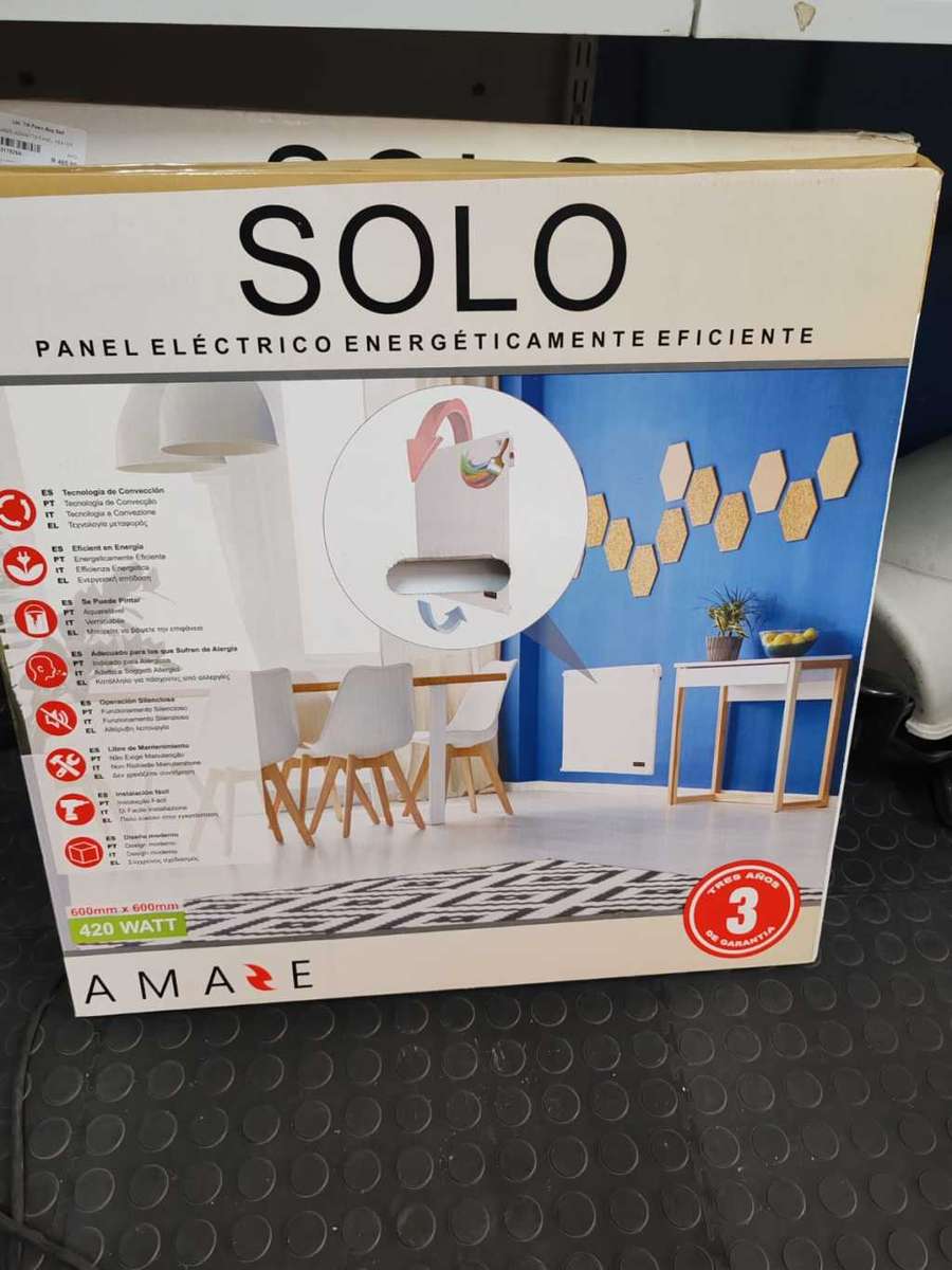 Amaze Solo Panel Heater 420W 600 x 600mm 42SS NEVER BEEN USED