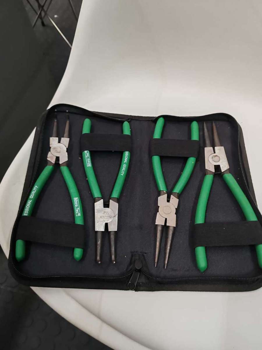 Micro-Tec Pliers Circlip 180Mm 4Pc-Pouch