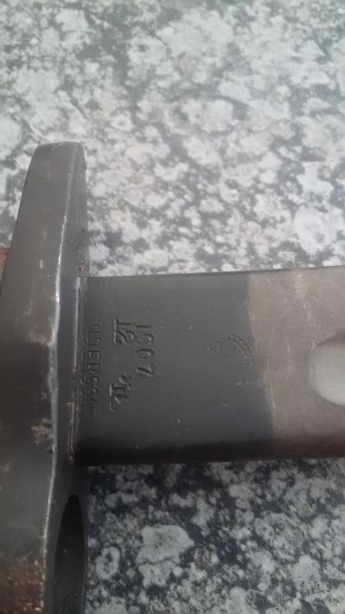 1907 Sanderson bayonet without scabbard