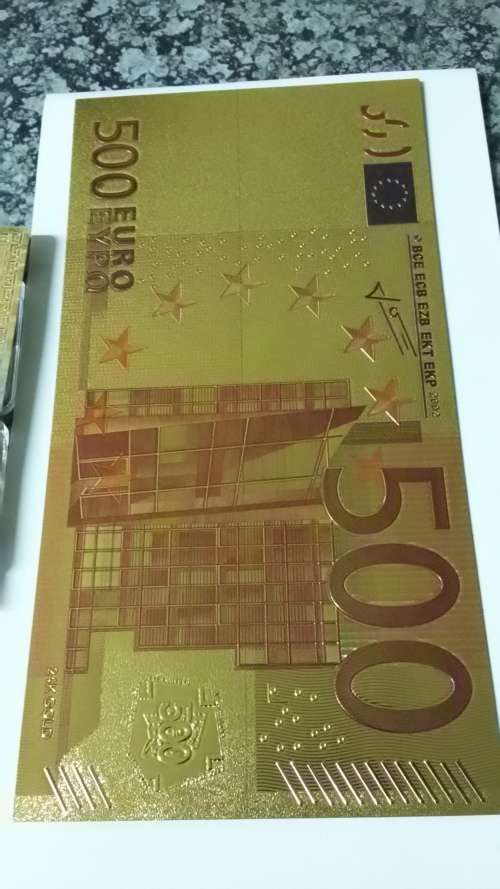 Gold foil and 2 Gold clad bar