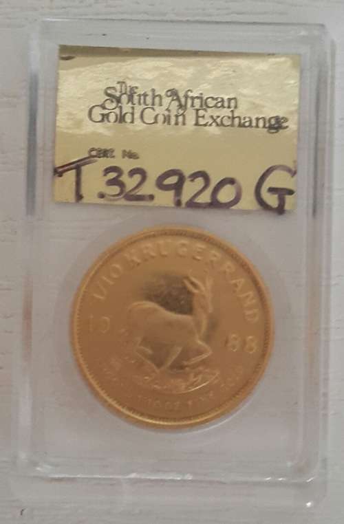1987 proof in slab1/10oz # Bid starts @R1