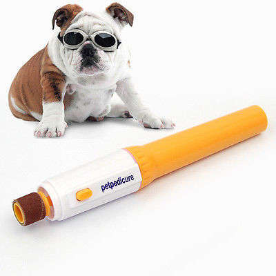 Electric Pet Dog Cat Nail Pedicure Trimmer Tool Grooming Care Grinder Clipper
