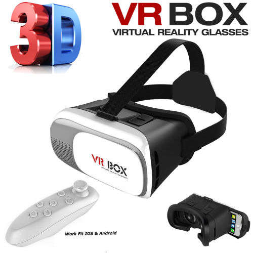 VR BOX 2nd Generation Virtual Reality 3D Glasses+ Bluetooth Control