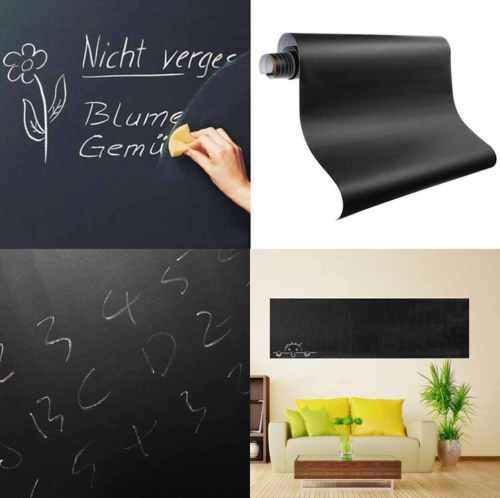 60×200cm Blackboard Removable Vinyl Wall Sticker Chalkboard Decal Chalk