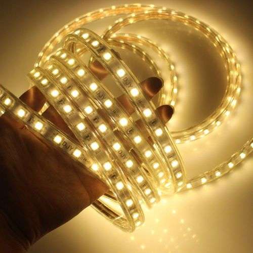 6 colour 100M 220V SMD5050 Waterproof Flexible LED Strip Rope Celling Lighting (1pcs pulg free)