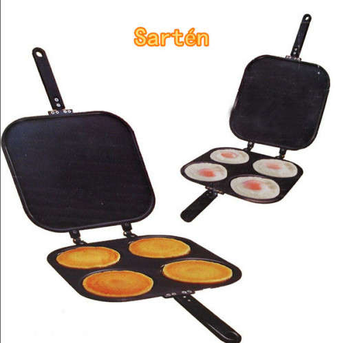 Perfect Pancake Maker Pan Omelet Maker Egg Cake Baking Tool Four Hole Mould Pan Mould Pancake Maker