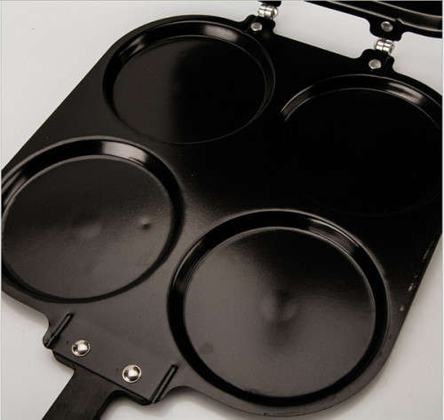 Perfect Pancake Maker Pan Omelet Maker Egg Cake Baking Tool Four Hole Mould Pan Mould Pancake Maker