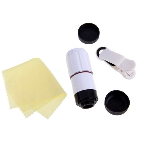 Universal 8x Zoom Telescope Telephoto Camera Lens with Clip for Mobile Phone