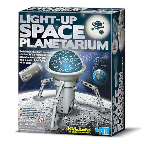 Kidz Labs - LIGHT-UP SPACE PLANETARIUM - Build Own Space Station NIGHT LIGHT