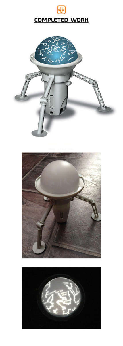 Kidz Labs - LIGHT-UP SPACE PLANETARIUM - Build Own Space Station NIGHT LIGHT