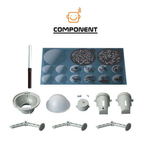 Kidz Labs - LIGHT-UP SPACE PLANETARIUM - Build Own Space Station NIGHT LIGHT