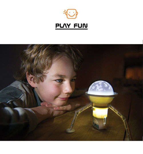 Kidz Labs - LIGHT-UP SPACE PLANETARIUM - Build Own Space Station NIGHT LIGHT