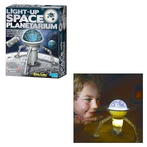 Kidz Labs - LIGHT-UP SPACE PLANETARIUM - Build Own Space Station NIGHT LIGHT